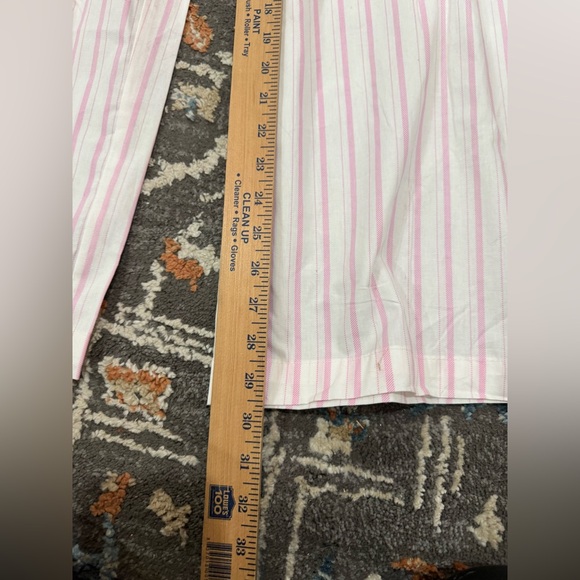 NWT Project Rebel Stripe Pajama Pants Cotton Women’s Size Large Pink White - Picture 5 of 5